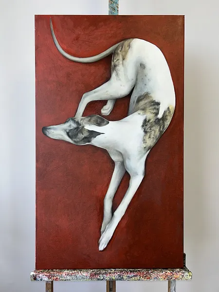 Зображення "«The rest on the red carpet»" від Milana Levadna, розмір: 97х57 cm, матеріали: Oil, медіум: Живопис, місто: Lviv, ціна: $600 Фото 2 з 4.