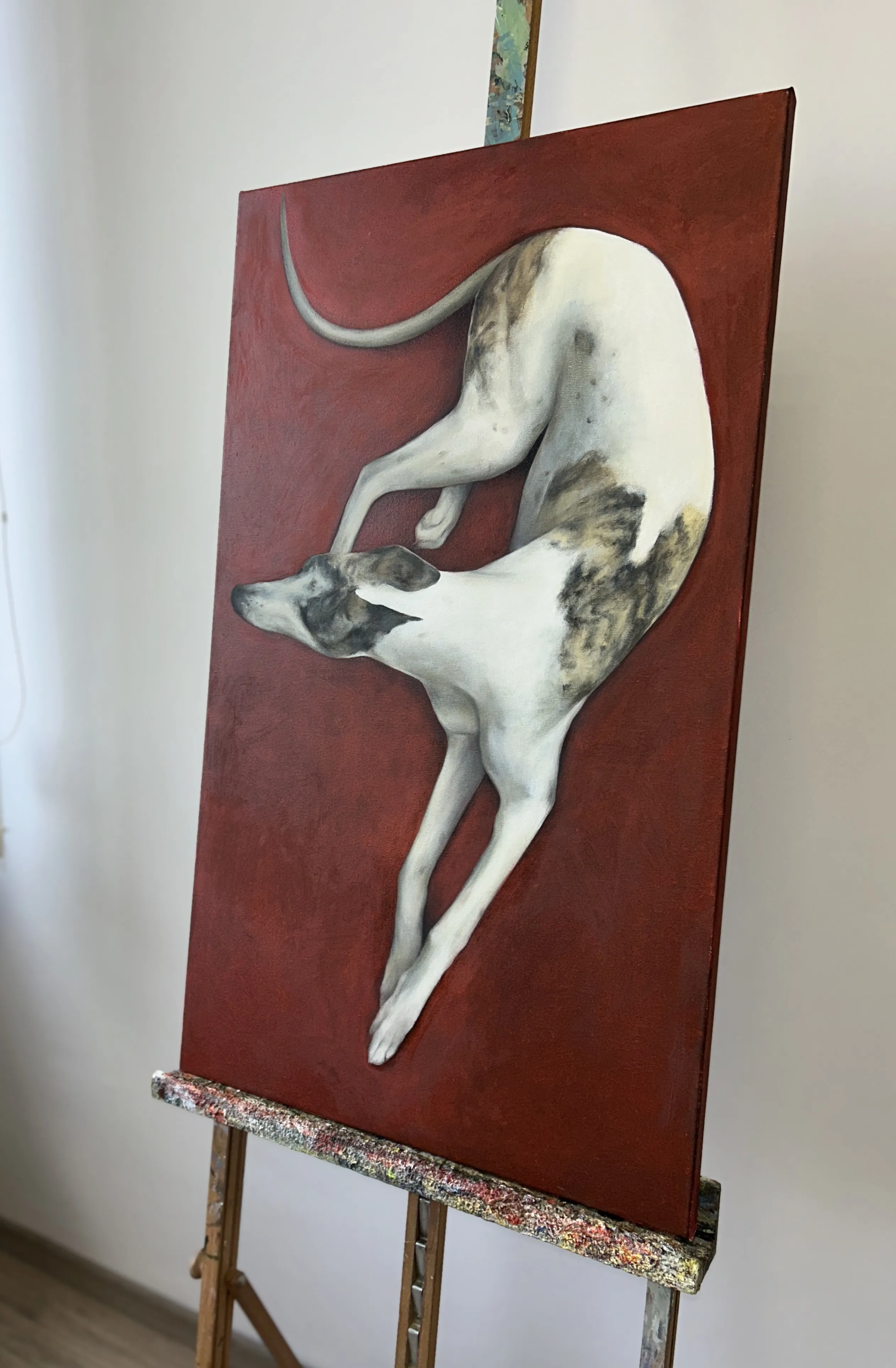 Зображення "The rest on the red carpet" від Milana Levadna, розмір: 97х57 cm, матеріали: Oil, медіум: Живопис, місто: Lviv Фото 3 з 4.