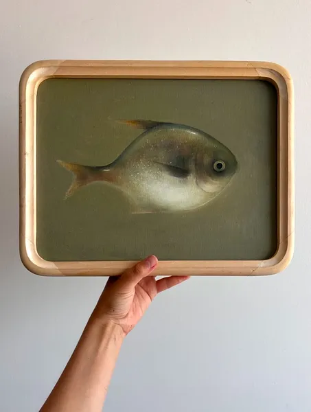 Зображення "Another fish" від Milana Levadna, розмір: 25x33, матеріали: Oil on canvas, медіум: Живопис, місто: Lviv Фото 3 з 3.