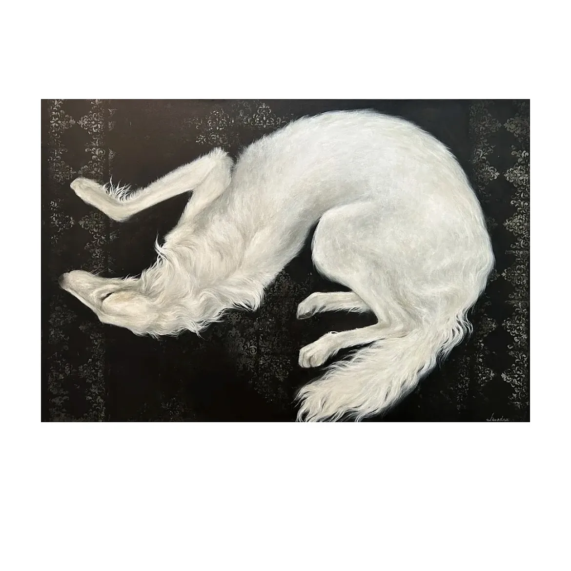 Зображення "On the carpet" від Milana Levadna, розмір: 80x120 cm, матеріали: Acrylic on canvas, медіум: Живопис, місто: Lviv
