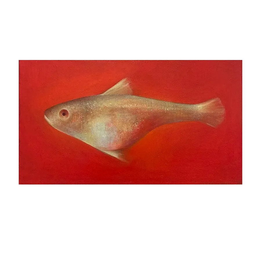 Зображення "Ribica" від Milana Levadna, розмір: 20x35 cm, матеріали: Oil on canvas, медіум: Живопис, місто: Lviv